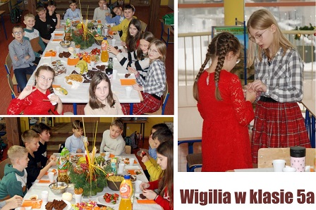 Wigilia w klasie 5a