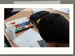 Odpowiedź narysowana w klasach 4 a i b