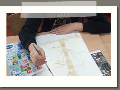 Przepis na farbę kawową w klasach 4 a i b