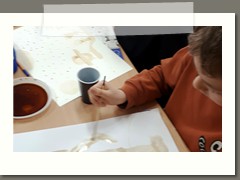 Przepis na farbę kawową w klasach 5 a i b