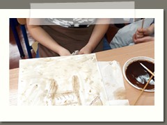 Przepis na farbę kawową w klasach 5 a i b