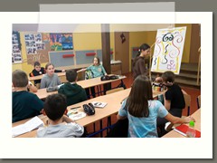 Zakodowany obraz w klasach 4 a i b