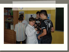 Spotkanie wigilijne i dekorowanie pierników w klasie 6 a
